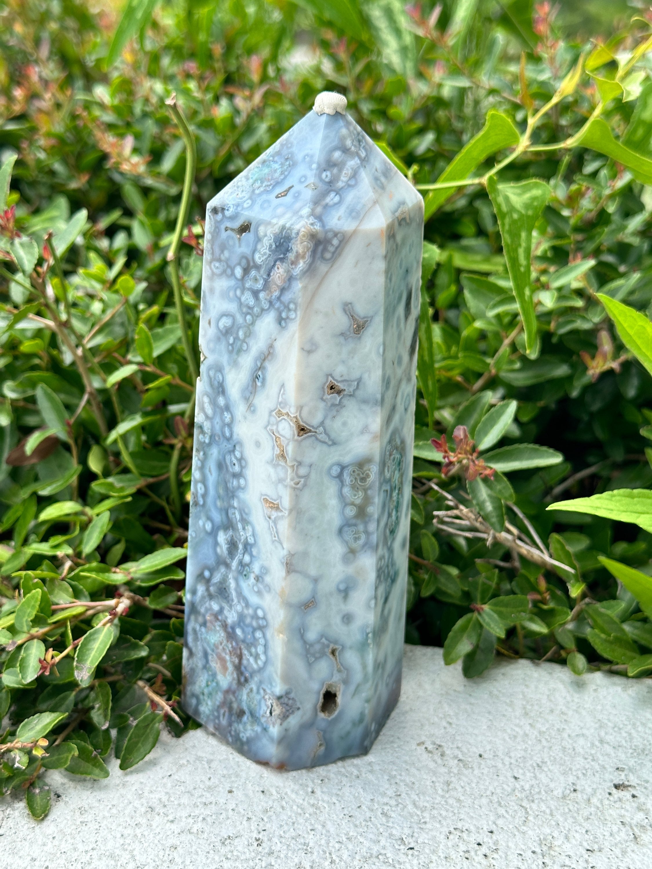 8th Vein Ocean jasper tower – Forever Free Crystals
