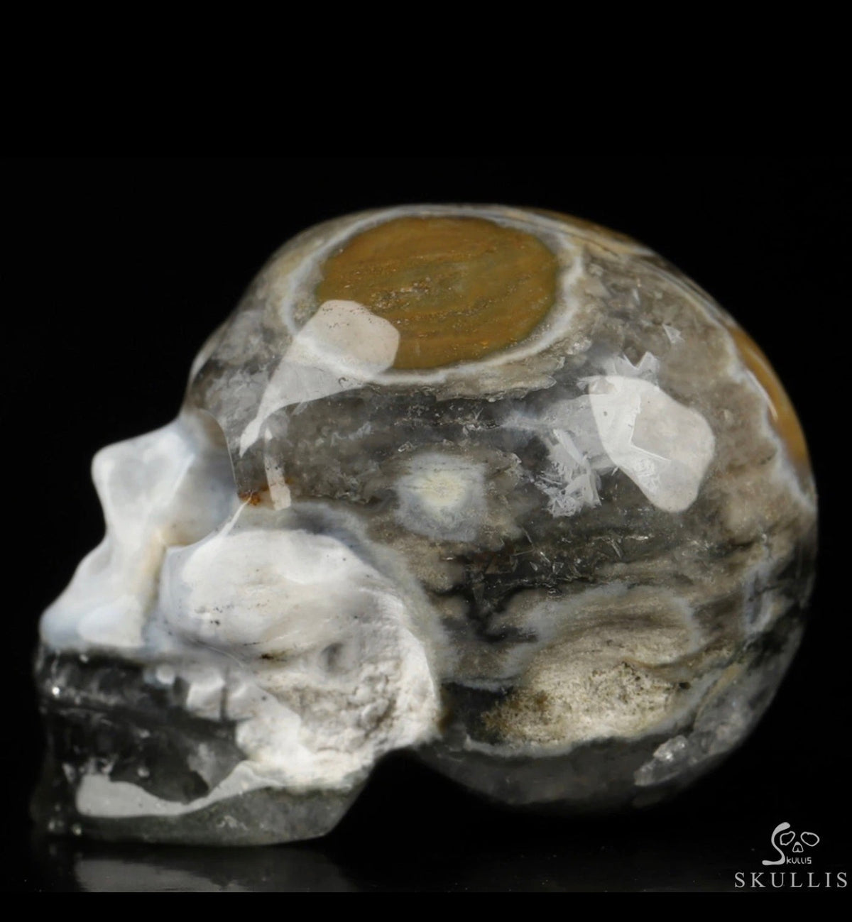 Ocean Jasper Skull