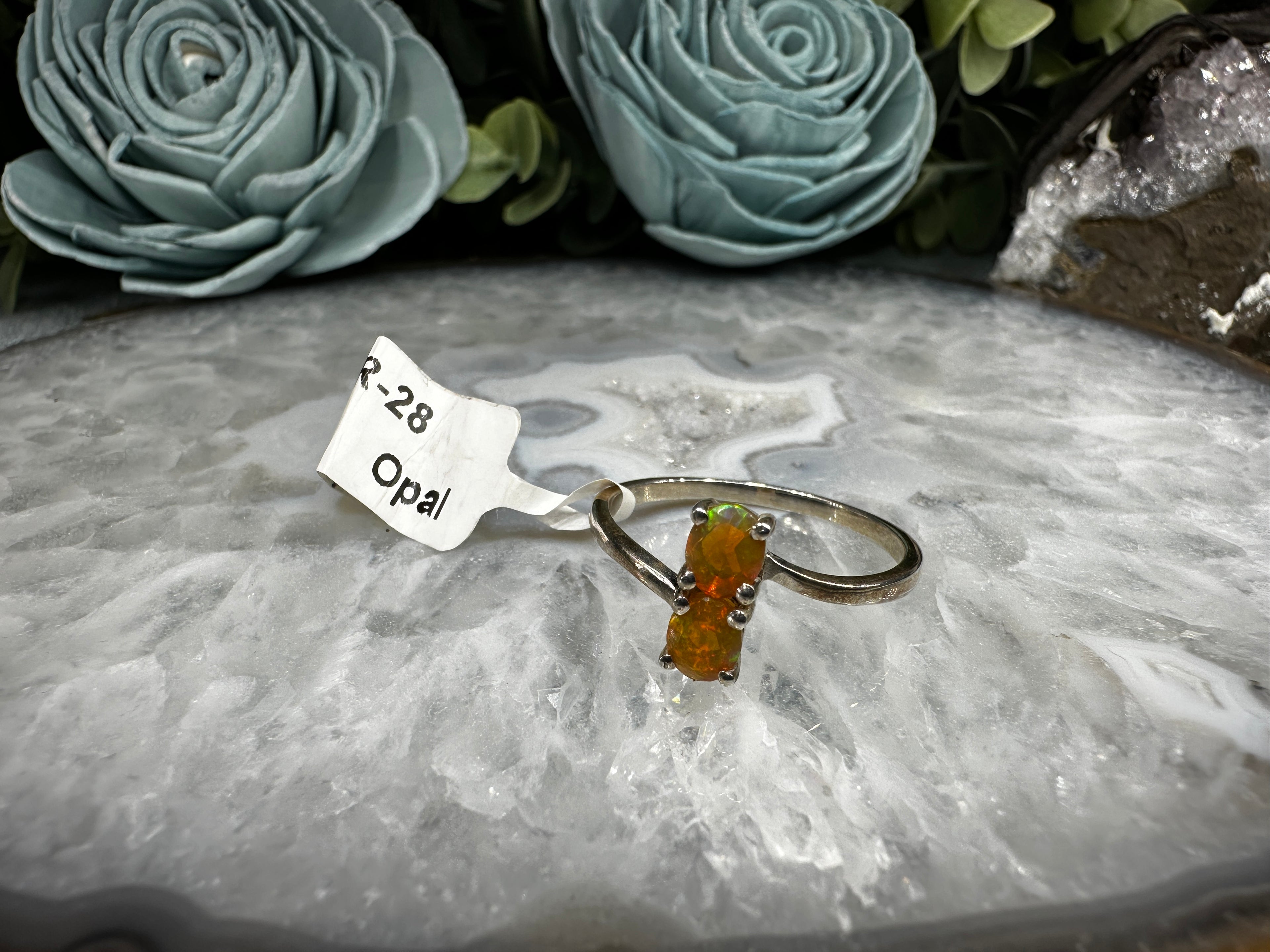 Sterling silver Opal ring  image 0