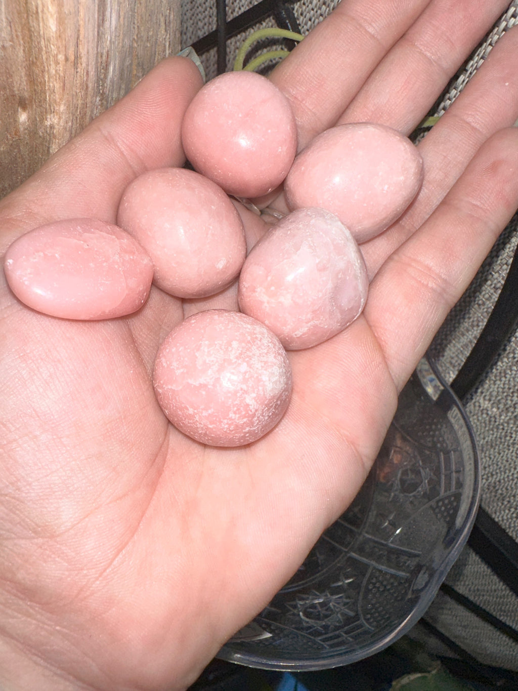 Pink opal tumbles  image 1