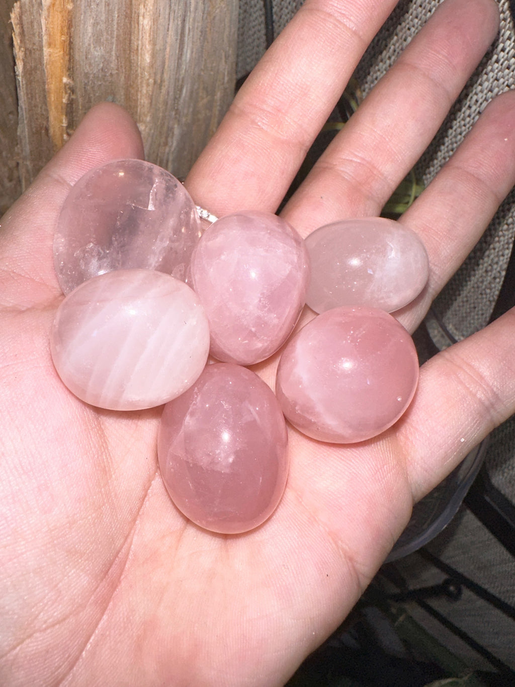 Madagascar rose quartz tumbles  image 1