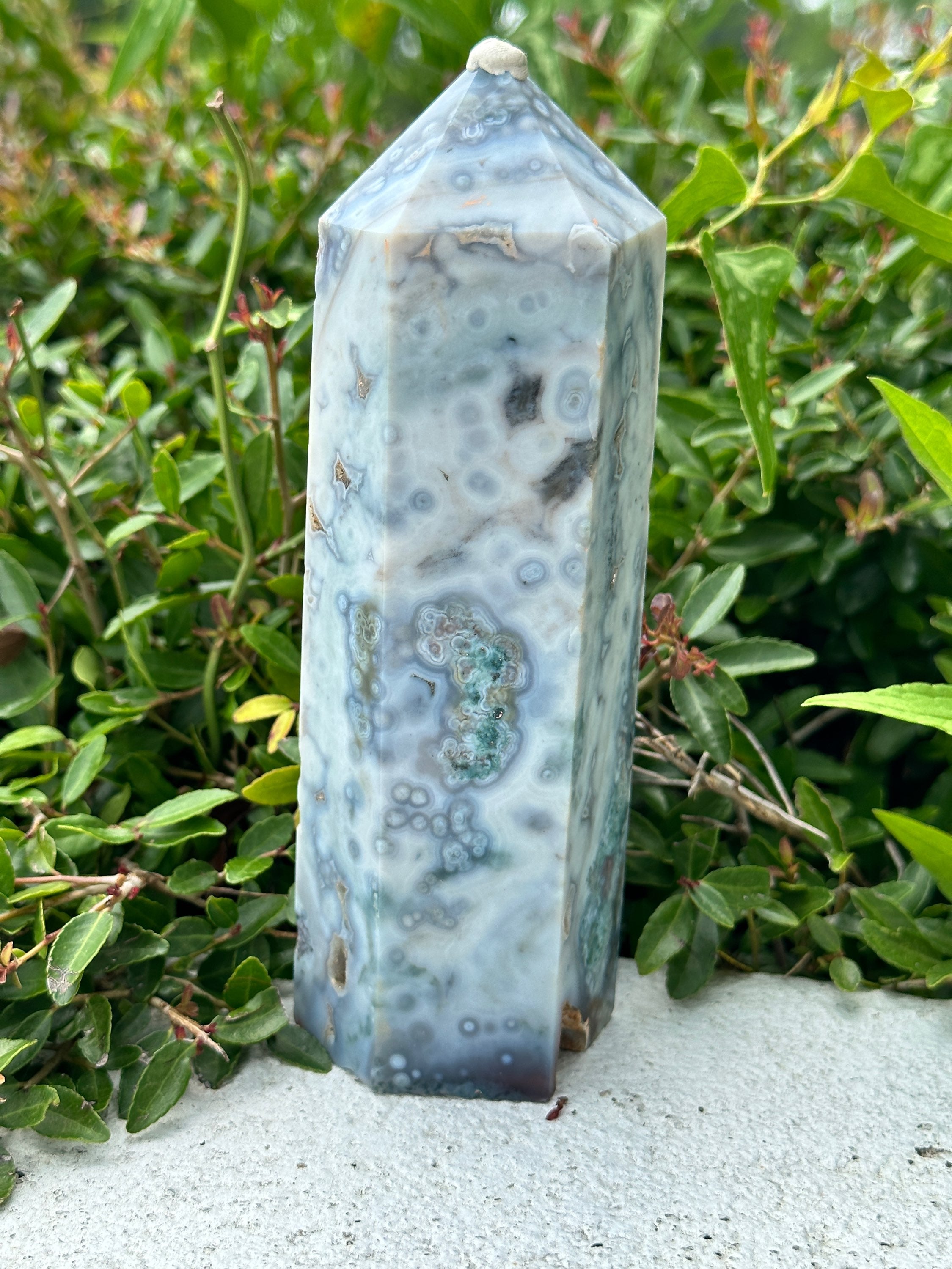 8th Vein Ocean jasper tower – Forever Free Crystals
