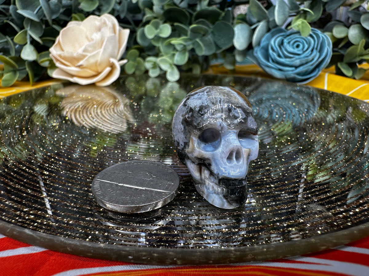Ocean Jasper Skull