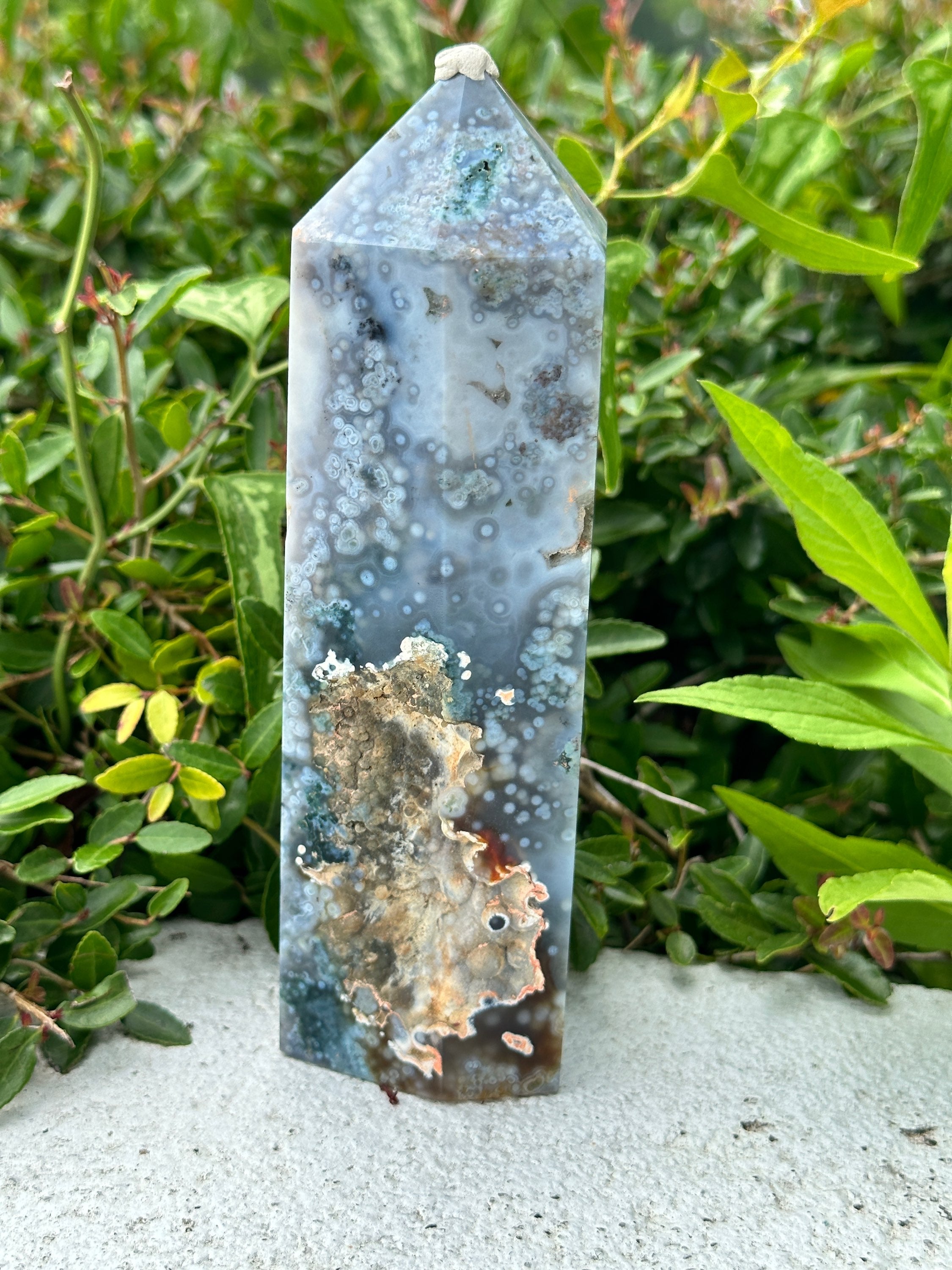 8th Vein Ocean jasper tower – Forever Free Crystals