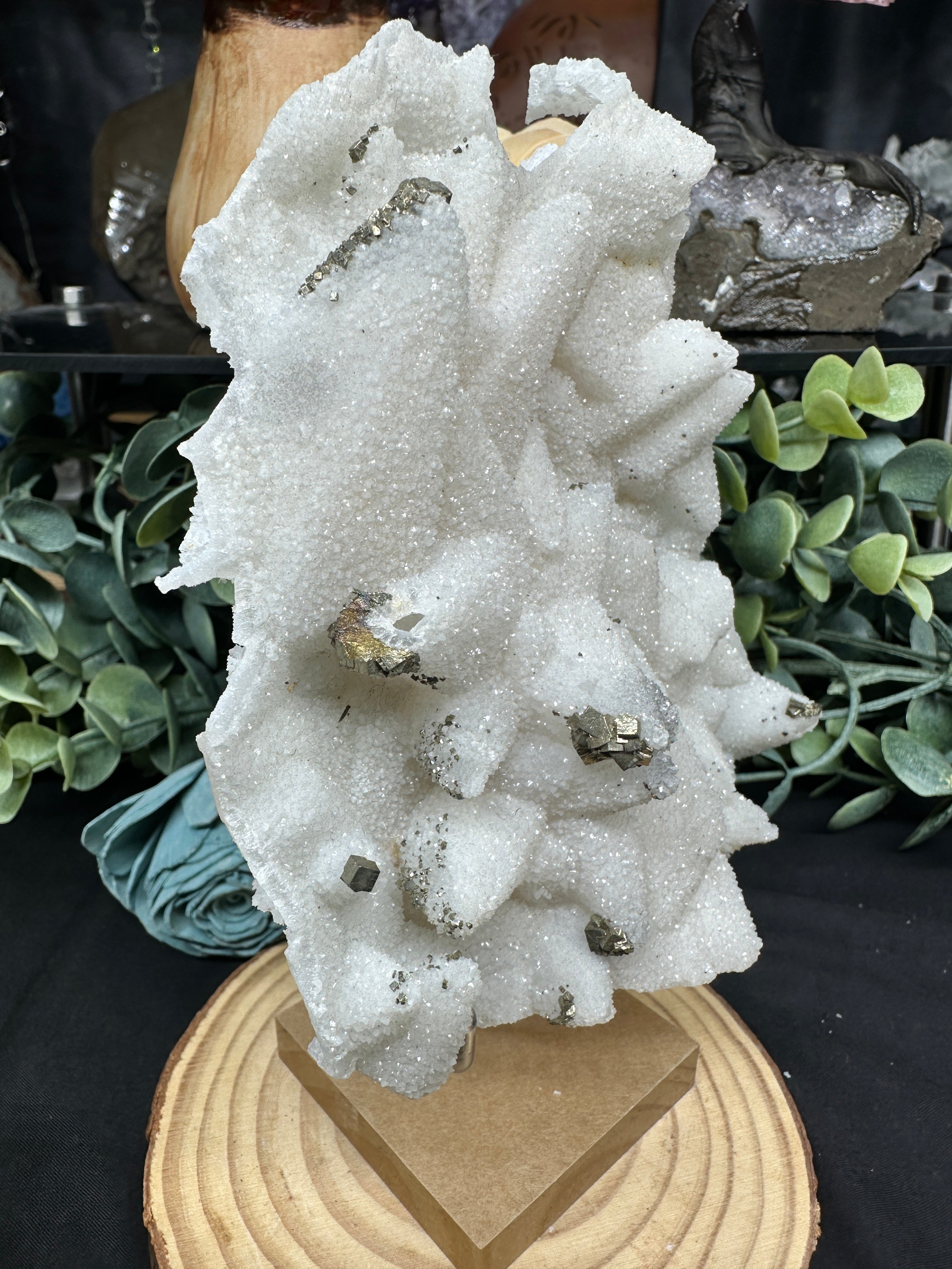 Quartz Cast over calcite