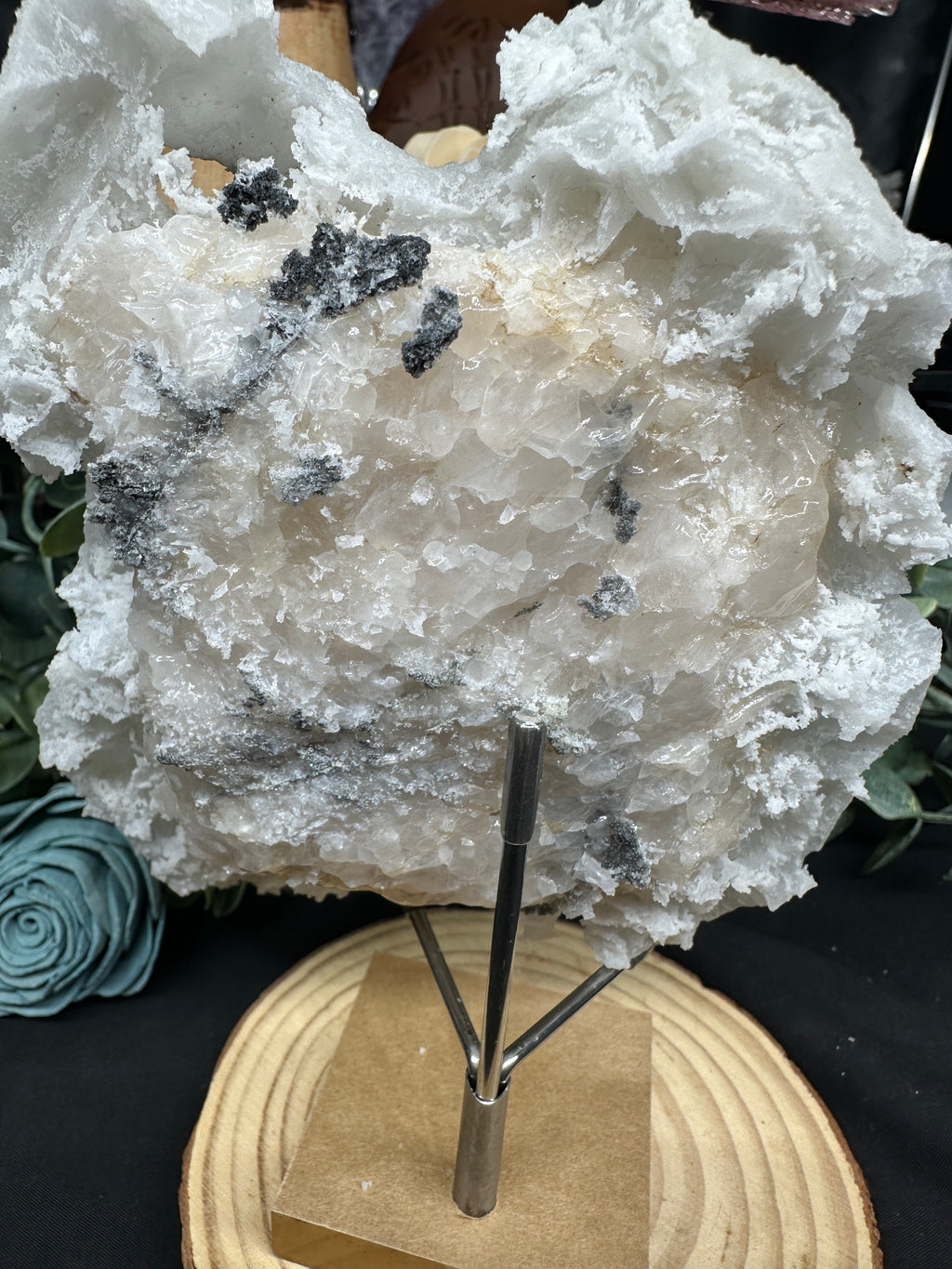 Quartz Cast over calcite