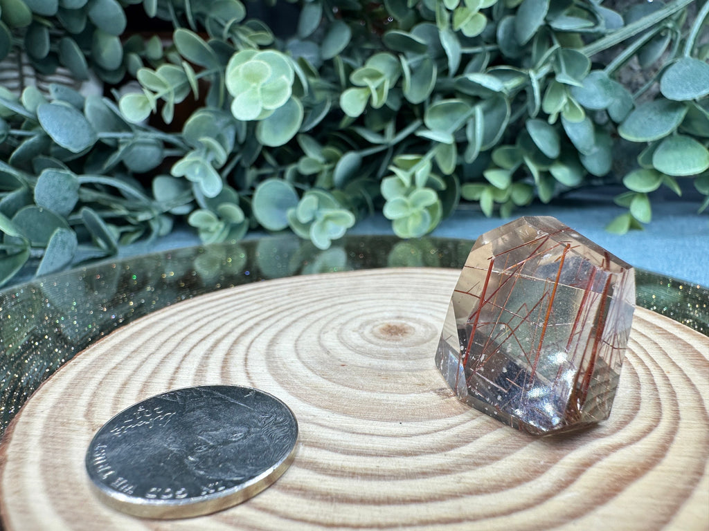 Quartz w/ Red Rutile  image 1