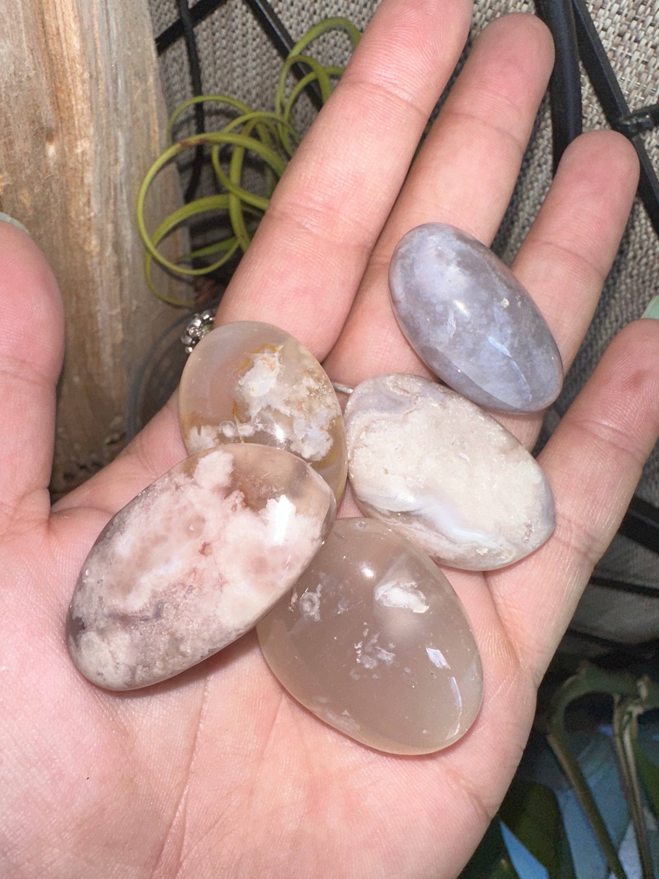 Flower agate tumbles  image 1