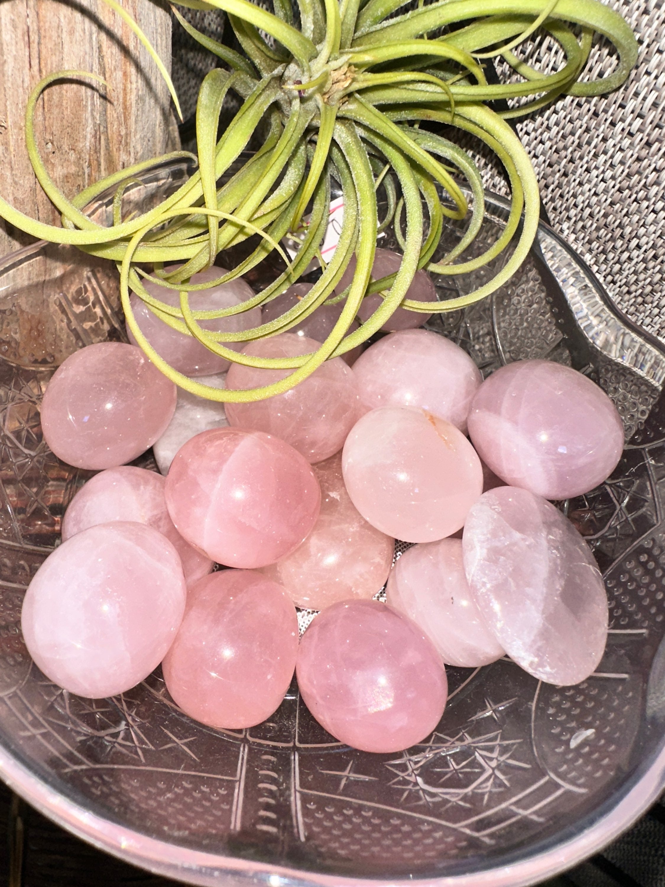 Madagascar rose quartz tumbles  image 0