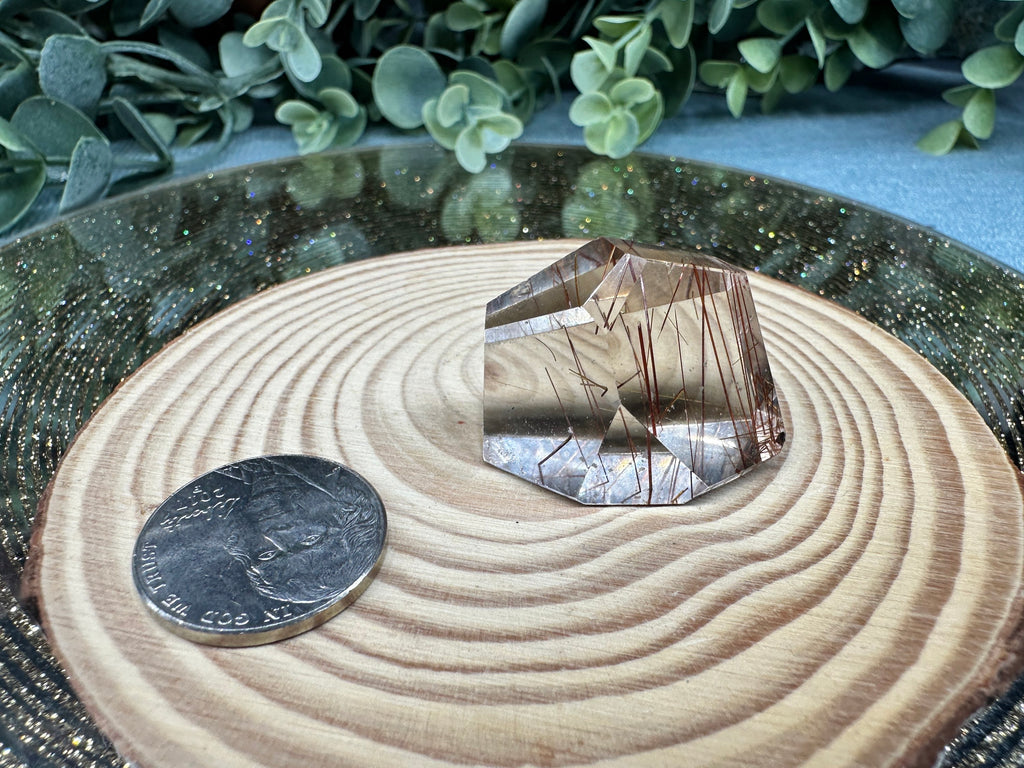 Quartz w/ Red Rutile  image 0