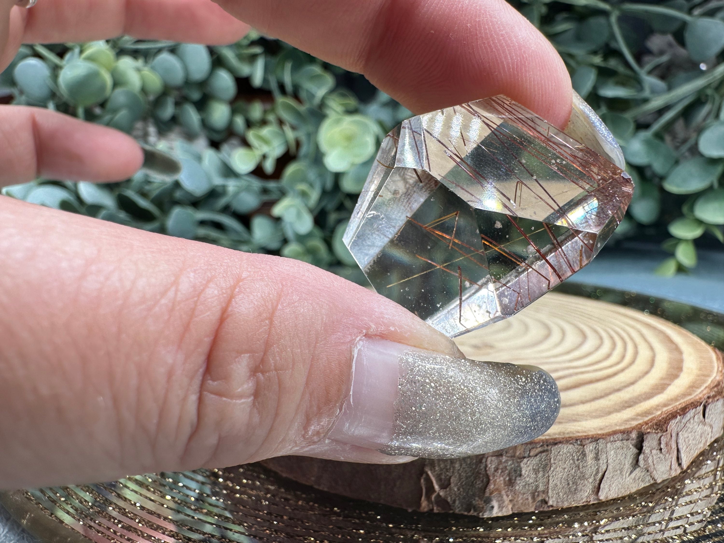 Quartz w/ Red Rutile  image 3