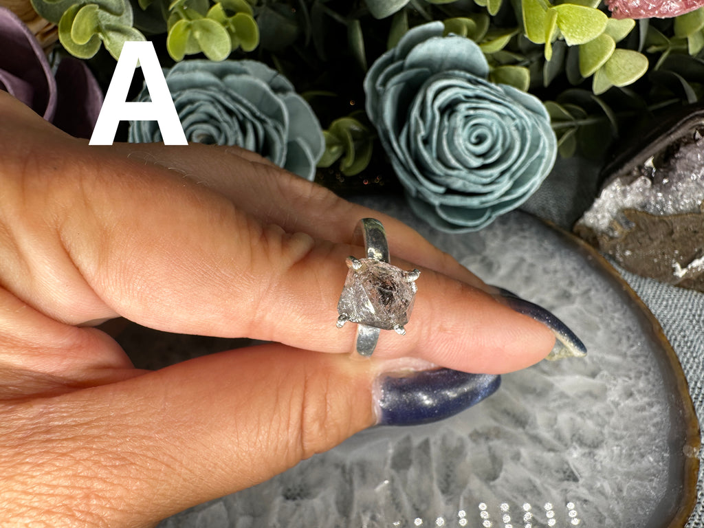 Herkimer Diamond Sterling silver ring image 2