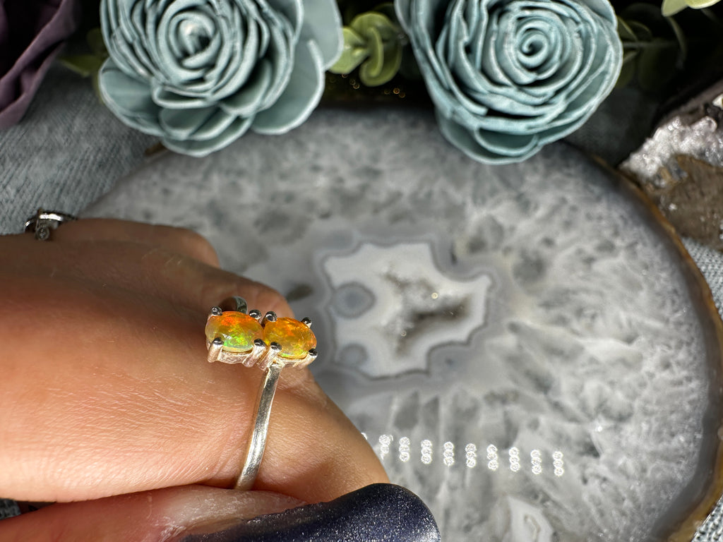 Sterling silver Opal ring  image 2