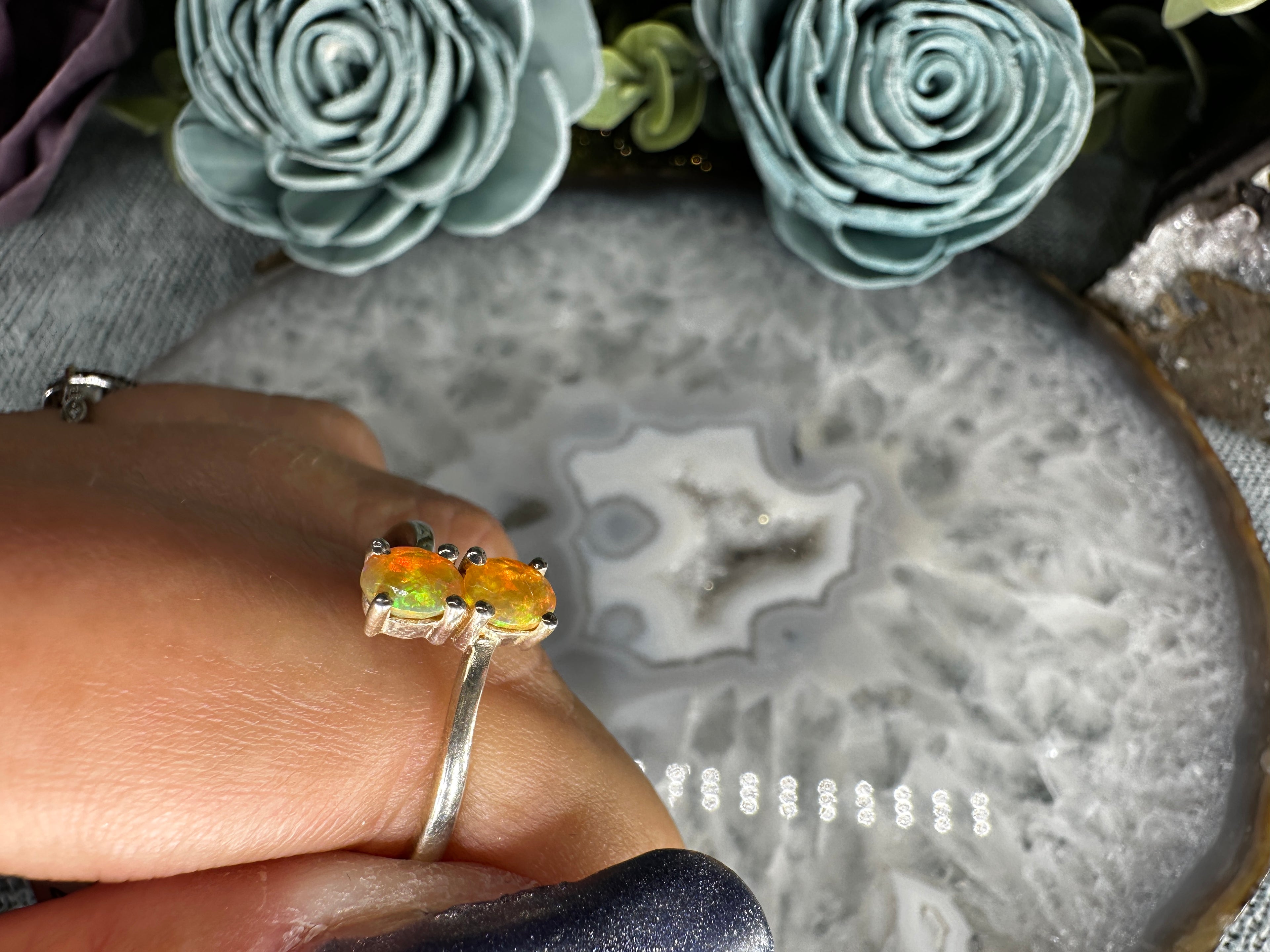 Sterling silver Opal ring  image 2